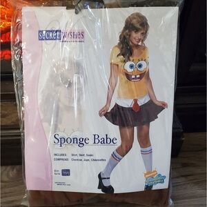 Sponge Babe Women’s costume in size small NWT